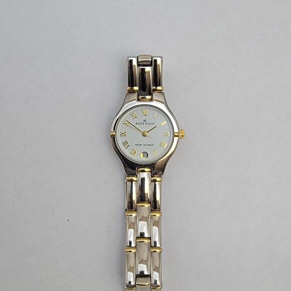 Vintage Watches Anne Klein Two-Tone Quartz Watch with Roman Dial & Date - Picture 1 of 10